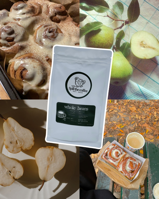 káva s příchutí hrušky se skořicí☕️🍐