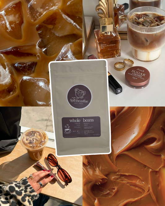 káva s příchutí karamelu🍮