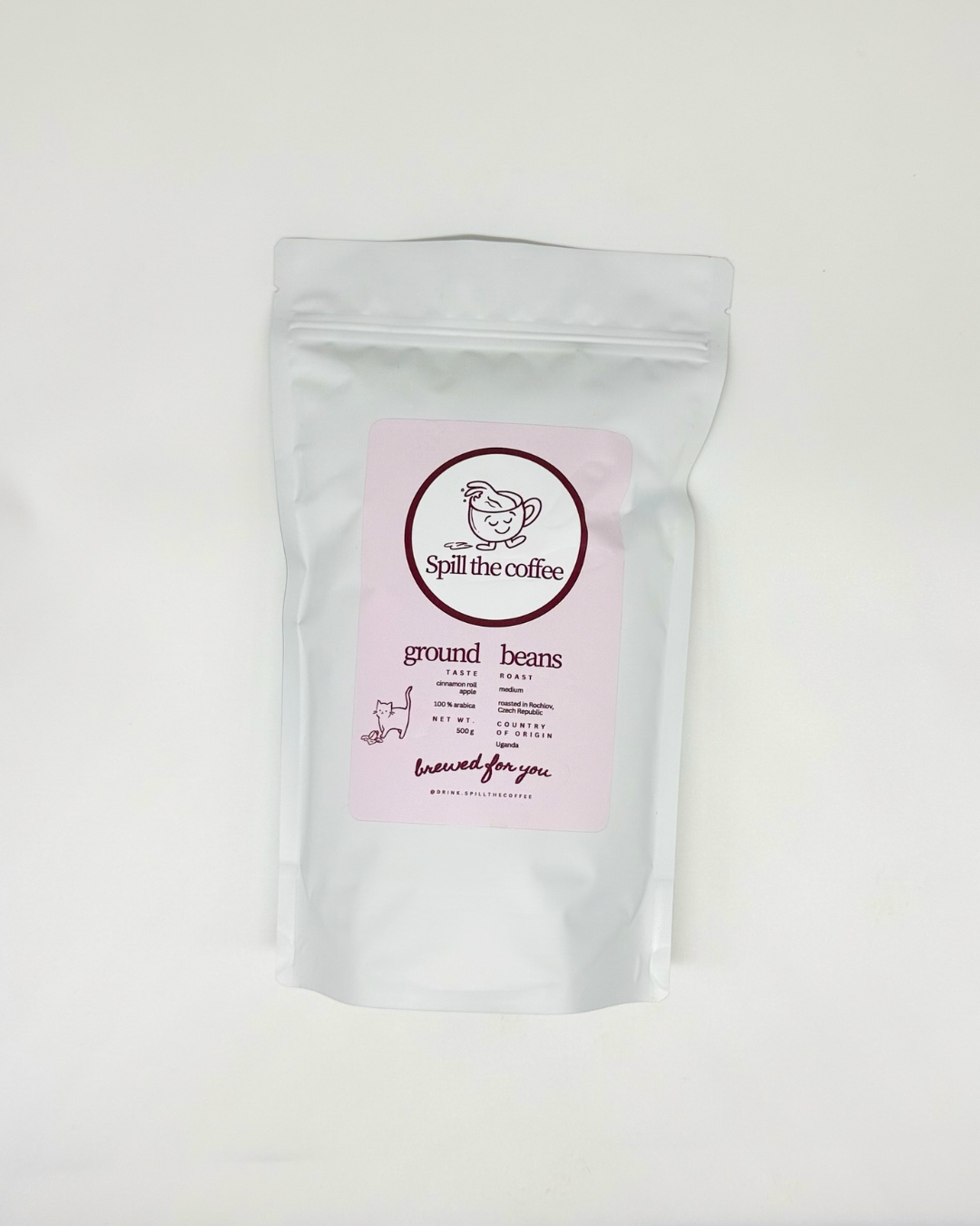ground beans cinnamon roll